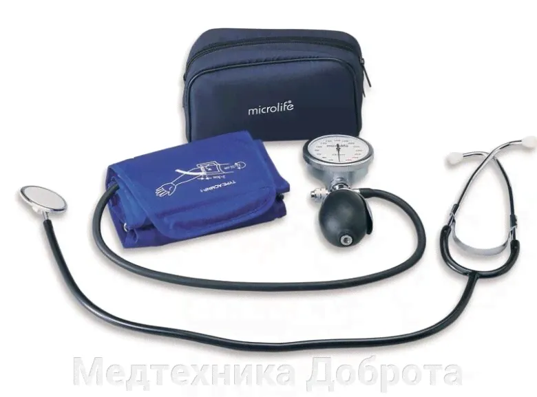 Microlife Тонометр BP AG1-40 механический с увеличенным манометром-0